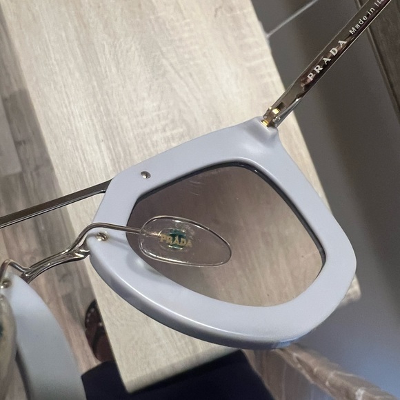 Prada Classic Pilot Cinema Gold Frame Wire - GRAY - Picture 8 of 8